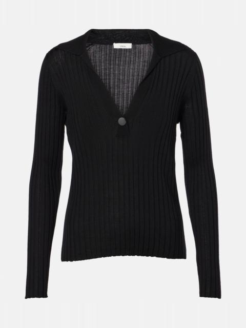 Vince Wool and silk-blend top