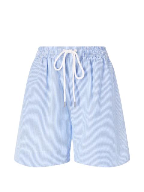 PINKO striped drawstring shorts