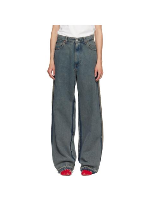 MM6 Maison Margiela Blue 5-Pocket Jeans