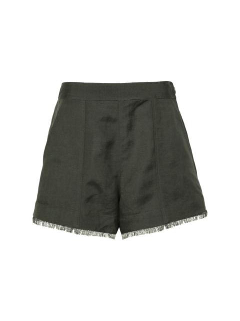 Dax linen-blend shorts