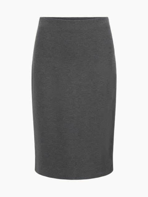 STAUD PASCALE PENCIL SKIRT HEATHER GREY