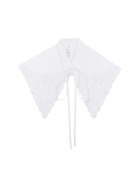 PATOU scallop-hem collar