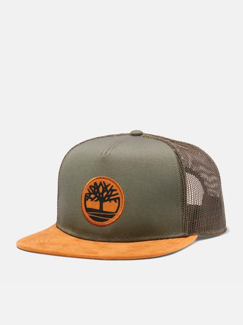 Timberland Trucker Hat w/Faux Suede Brim