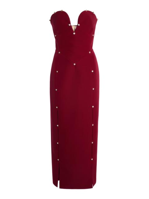 Cutout Detailed Dress burgundy