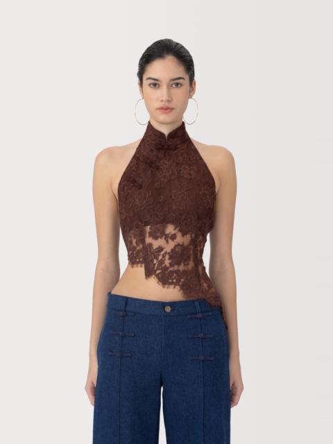 SAU LEE SYLVAN LACE TOP