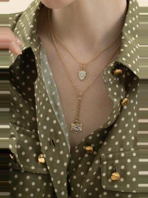 FOUNDRAE Diamond Blossoms Small Mixed Belcher Necklace
