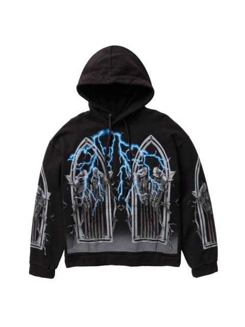 WHO DECIDES WAR ENGINE HOODED PULLOVER