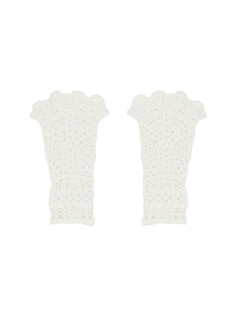 TOGA PULLA White Lace Arm Warmers