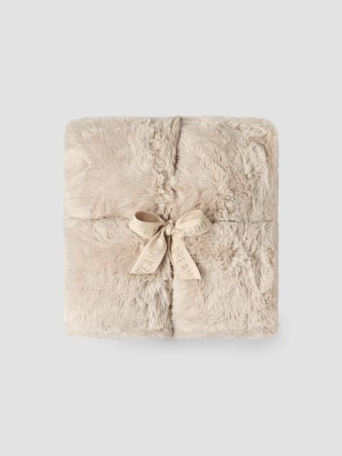 Barefoot Dreams Cloud Faux Fur Throw - Sandstone