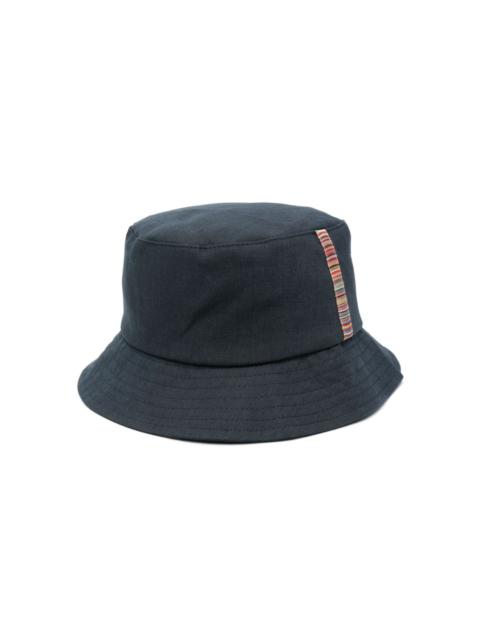 Signature Stripe bucket hat