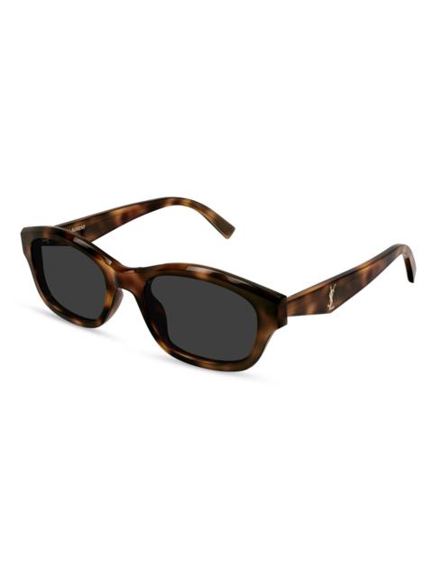 SAINT LAURENT Women's 57MM Rectangular Sunglasses - Brown Grey