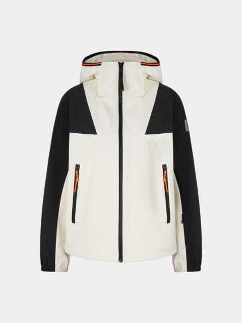 BOGNER Leska Softshell jacket in Off-white/Black