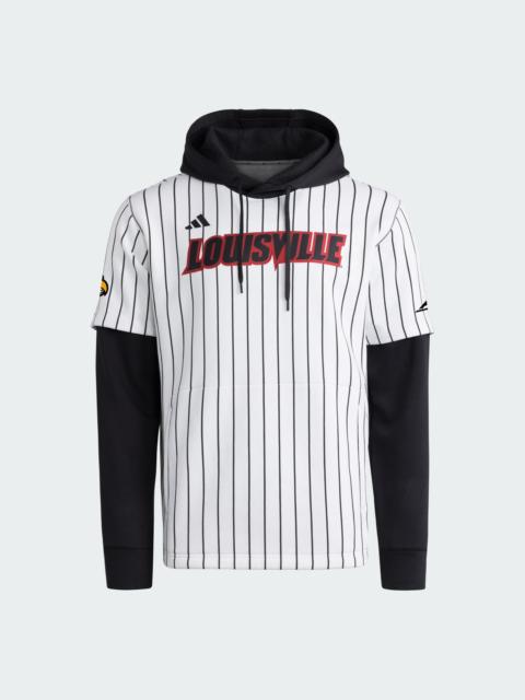 adidas Louisville Cardinals Baseball Hooded Jersey