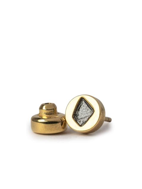 Parts of Four diamond stud single-earring