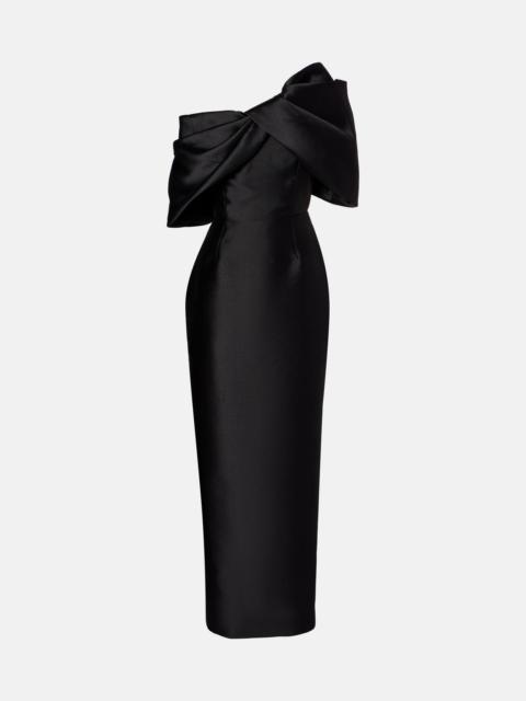 SOLACE LONDON Davina satin cocktail dress