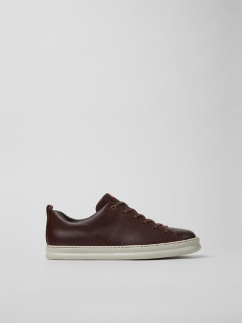 CAMPERLAB Brown Leather Sneakers for Men.