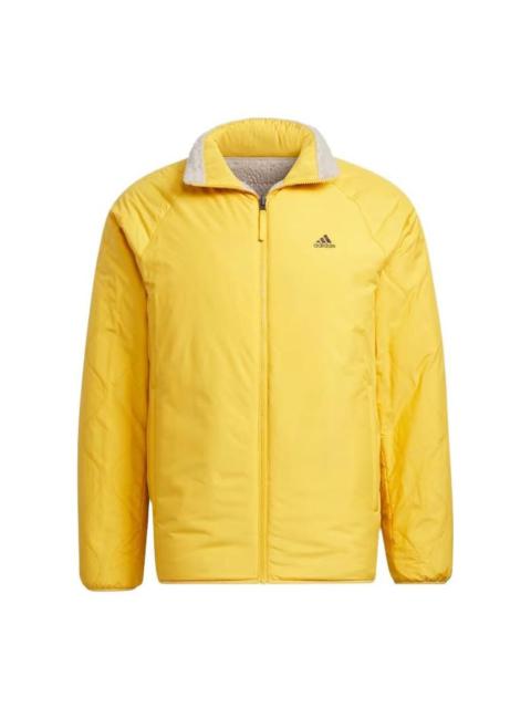 adidas Sherpa Reversible Padded Jacket 'Yellow Grey' IT8711