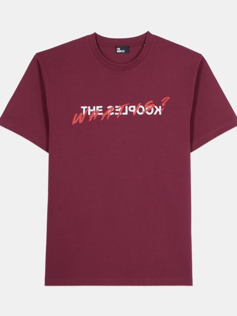 The Kooples BURGUNDY WHAT IS T-SHIRT