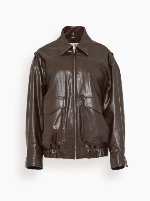 MM6 Maison Margiela Sports Jacket in Burgundy