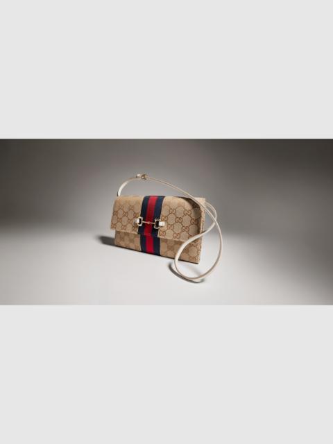 GUCCI Gucci Horsebit Web wallet with strap