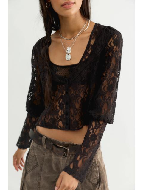 FREE PEOPLE Lila Lace Top