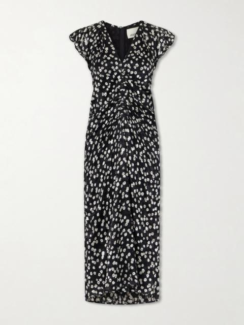 Isabel Marant Lyndsay Floral-print Chiffon Midi Dress