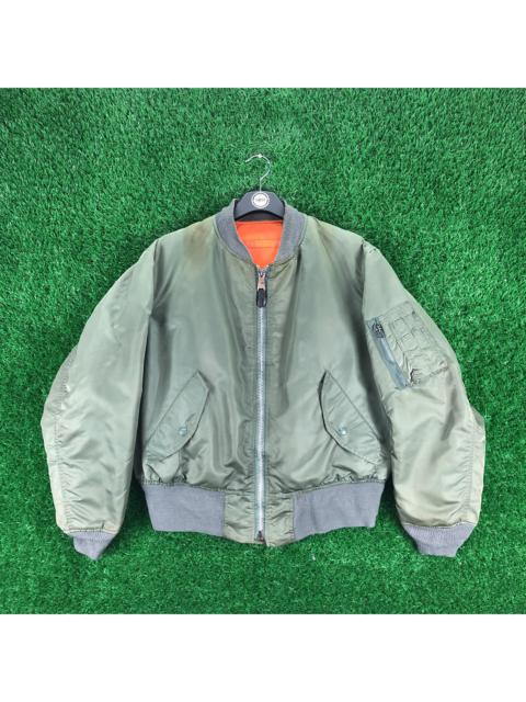 INDUSTRIES USA製 90s ALPHA ZIP MA-1 IDEAL