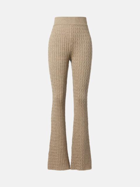 Loro Piana Bihar cashmere-blend flared pants