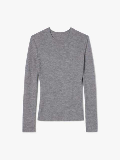M.M.LaFleur Beck Fitted Crewneck Sweater - Ribbed Merino