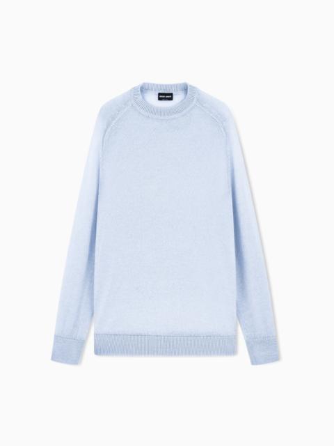 GIORGIO ARMANI CASHMERE AND MOHAIR JUMPER