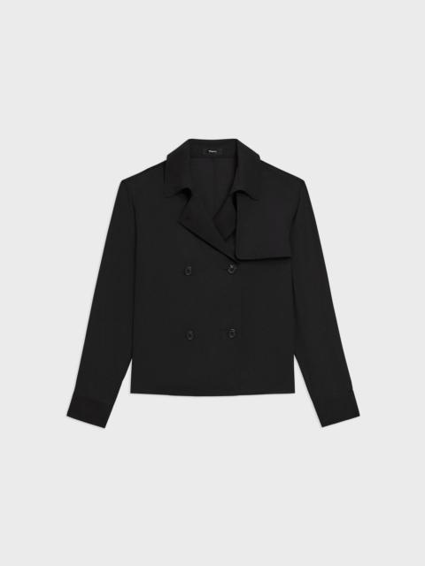 Theory Trench Blouse in Recycled Georgette