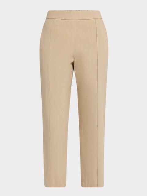 Vince Pull-On Mid-Rise Tapered Pants
