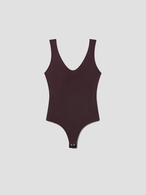 AGOLDE TORA TANK BODYSUIT IN CHOCOLATE