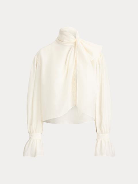 Polo Ralph Lauren Tie-Bow Organdy Shirt