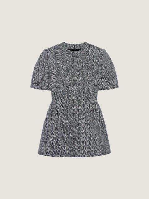 Givenchy COCOON MINI DRESS IN COTTON HERRINGBONE