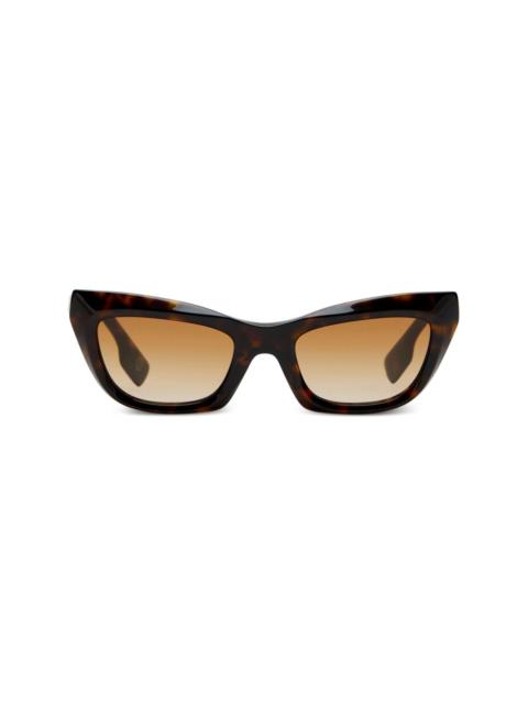 Burberry logo-lettering cat eye-frame sunglasses