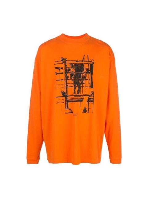 Off-White Off-White Arrow Logo Pattern Printing Long Sleeves Orange OMAB032F191850071910