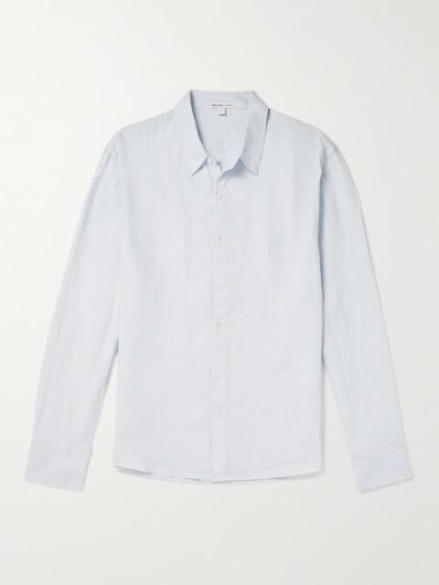 JAMES PERSE Garment-Dyed Linen Shirt