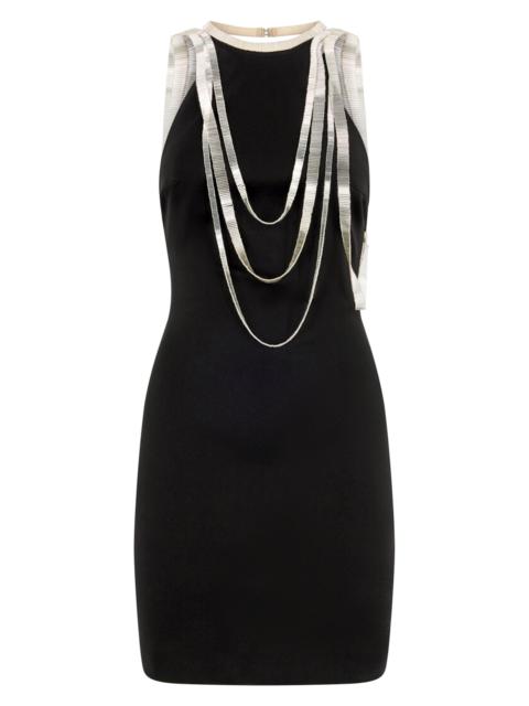 THE ATTICO Women's Chain-Detailed Sleeveless Minidress - Black