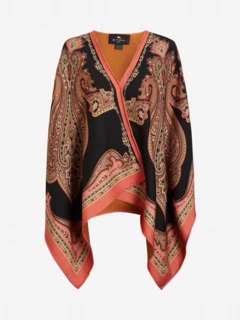 Etro Reversible Wool-Blend Cloth Cape
