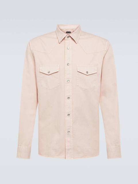 Cotton twill Western shirt