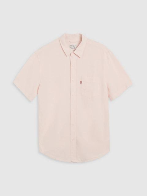 Levi's SHORT SLEEVE SUNSET COTTON LINEN ONE POCKET SHIRT