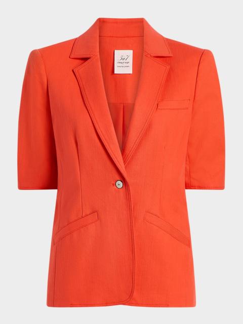 Cinq à Sept Khloe Short-Sleeve Blazer