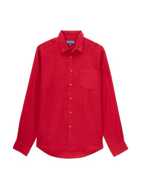 Vilebrequin Men Linen Shirt Solid