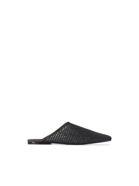 Brunello Cucinelli mesh mules