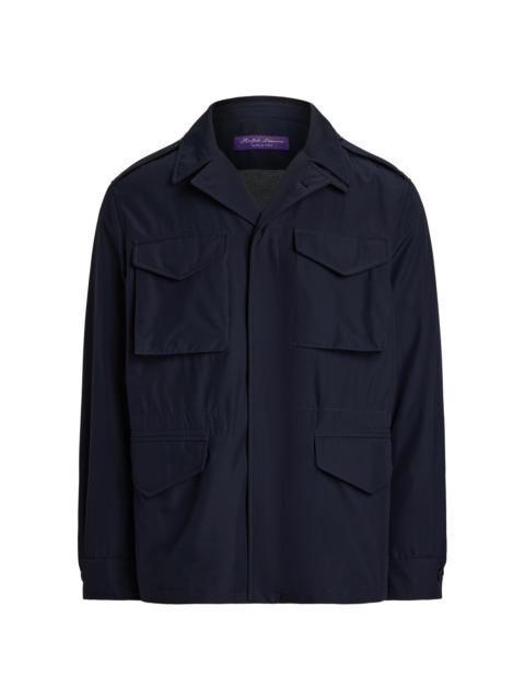 Ralph Lauren Men's Silk Performance Shirt Jacket - Classic Chairman Navy