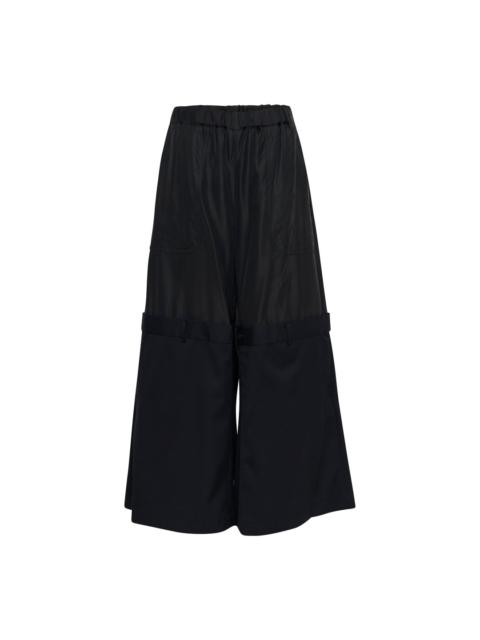 Noir Kei Ninomiya Drop Waist Wide-Leg Trousers