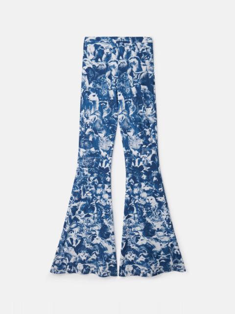 Stella McCartney Animal Forest Print Flared Jeans