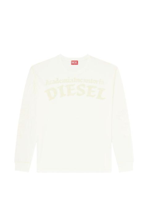 Diesel raw-cut embroidered T-shirt