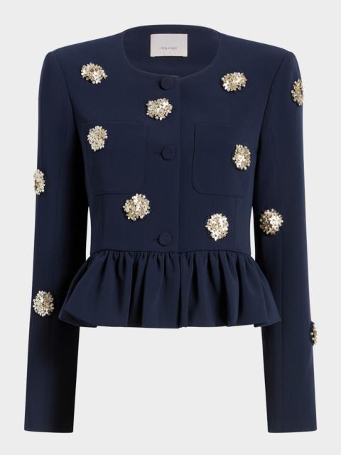 Cinq à Sept Zellie Flower Dots Crepe Jacket